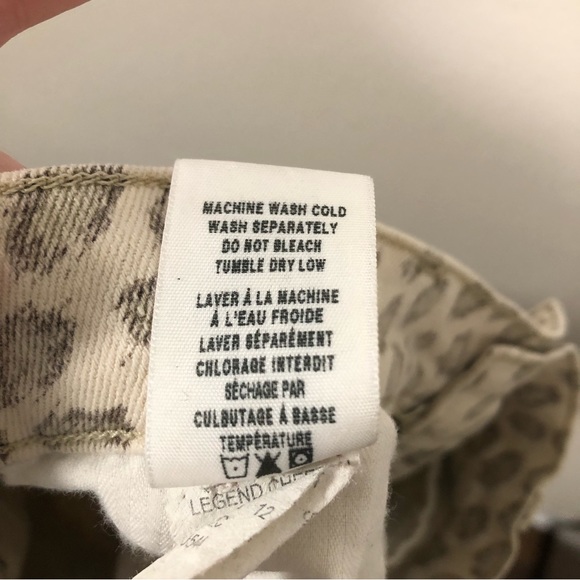 Lucky Brand Legend Cheetah Print Capri Jeans Jeggings women's size 10 - Picture 8 of 9